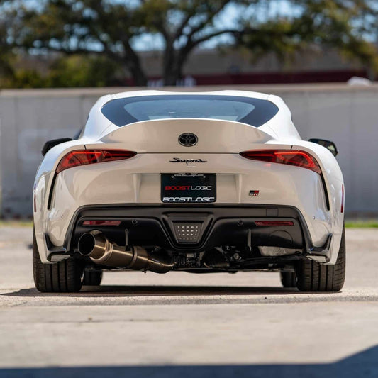 Boost Logic Teardrop Single 4” titanium exhaust (B58 Mkv Supra)