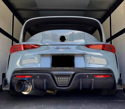 GR Supra 2020+ A90 AG STYLE Carbon Fiber Rear Diffuser (Single Side Exhaust)