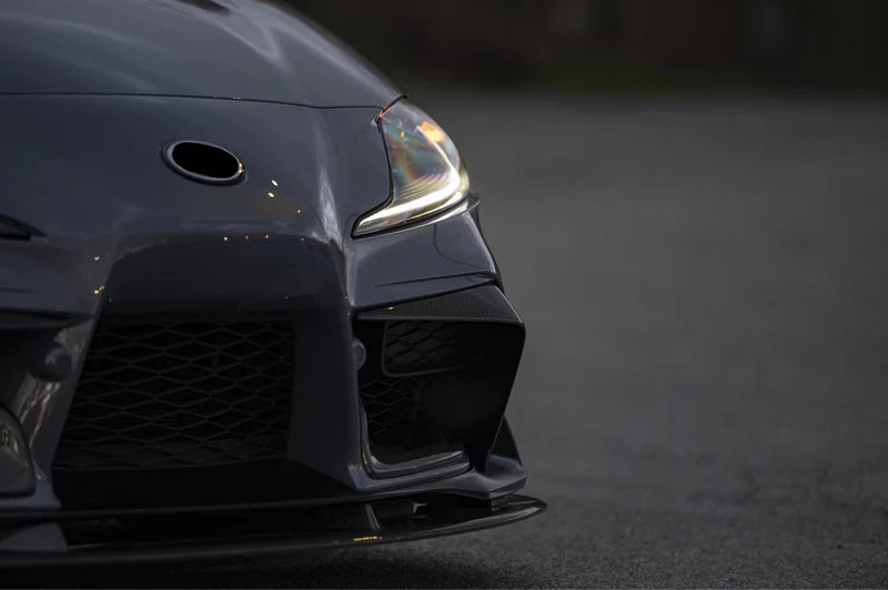 GR Supra 2020+ A90 R2 STYLE Carbon Fiber Front Bumper Top Garnish