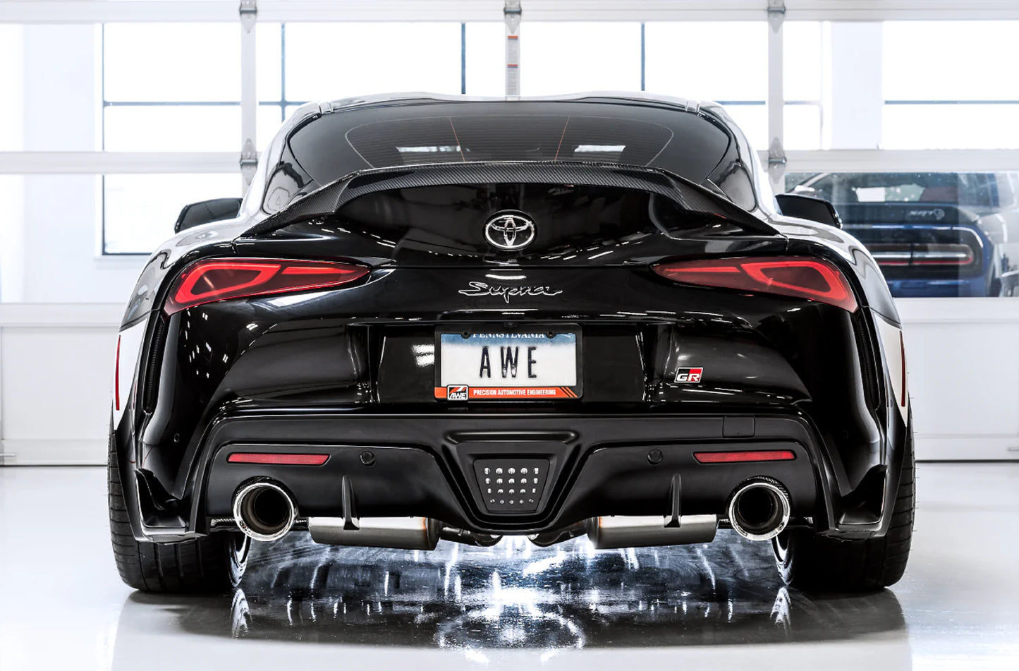 AWE Tuning Touring Edition Exhaust - Diamond Black Tips (A90/A91 Supra 3.0)