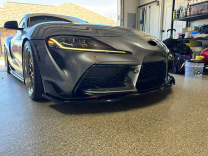 GR Supra 2020+ A90 R1 Carbon Fiber Front Bumper Bottom Garnish