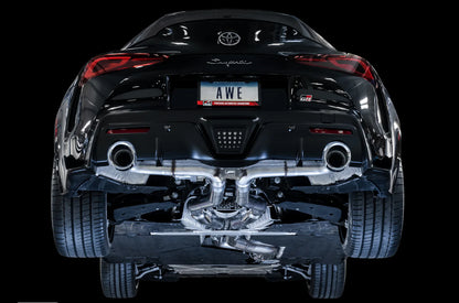 AWE Tuning Track Edition Exhaust - Diamond Black Tips (A90/A91 Supra 3.0)