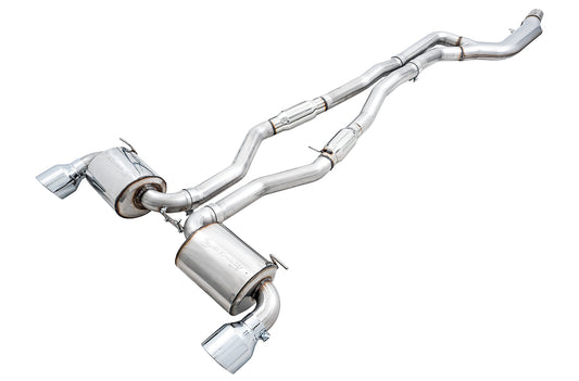 AWE Tuning Touring Edition Exhaust - Chrome Silver Tips (A90/A91 Supra 3.0)