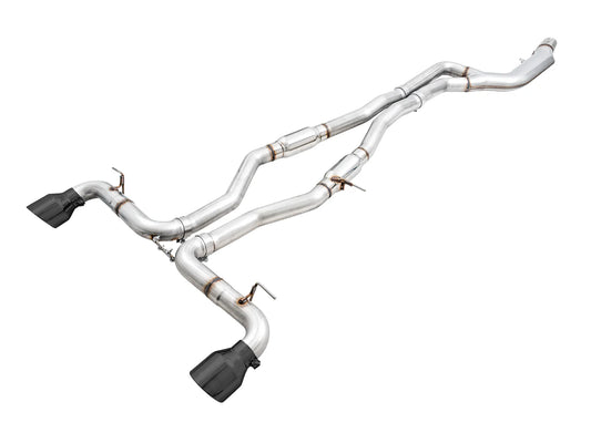 AWE Tuning Track Edition Exhaust - Diamond Black Tips (A90/A91 Supra 3.0)