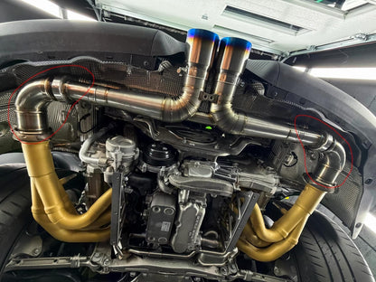Boost Logic 991 GT3 Side Muffler Bypass Pipes