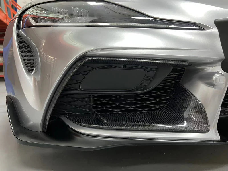 GR Supra 2020+ A90 R1 Carbon Fiber Front Bumper Bottom Garnish