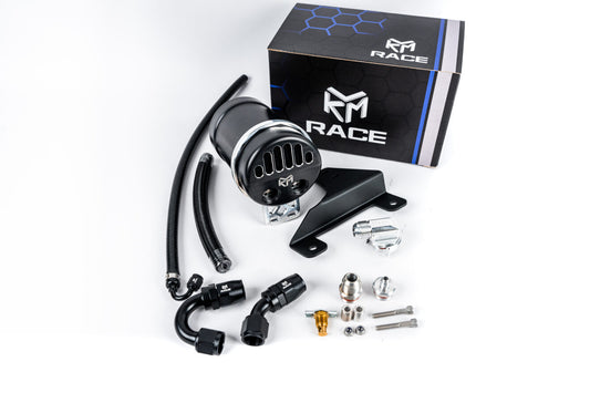 KLM A90/A91 Billet Catch Can Kit w/ Fittings and Bracket