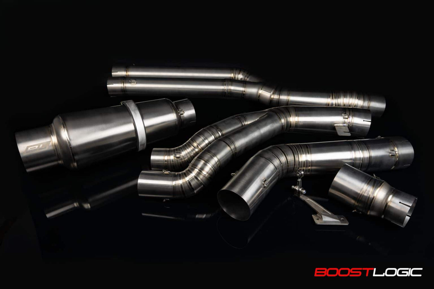 Boost Logic Teardrop Single 4” titanium exhaust (B58 Mkv Supra)
