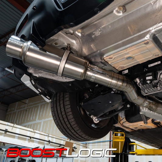 Boost Logic Teardrop Single 4” titanium exhaust (B58 Mkv Supra)