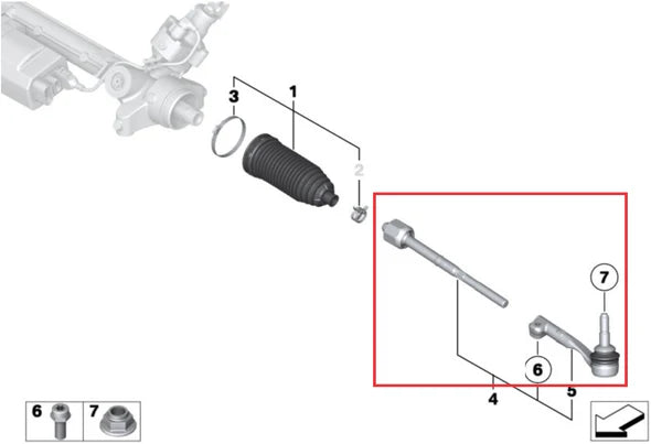 VERKLINE Front Bump Steer Adjustable Tie Rod Ends Toyota Supra A90 A91