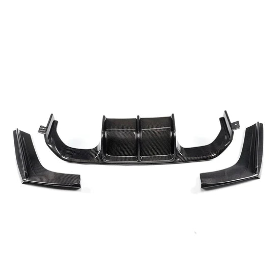 Ridgeline Motorsport V Style Carbon Fiber Rear Diffuser+ Side Splitter Kit (F8X M3 / M4)
