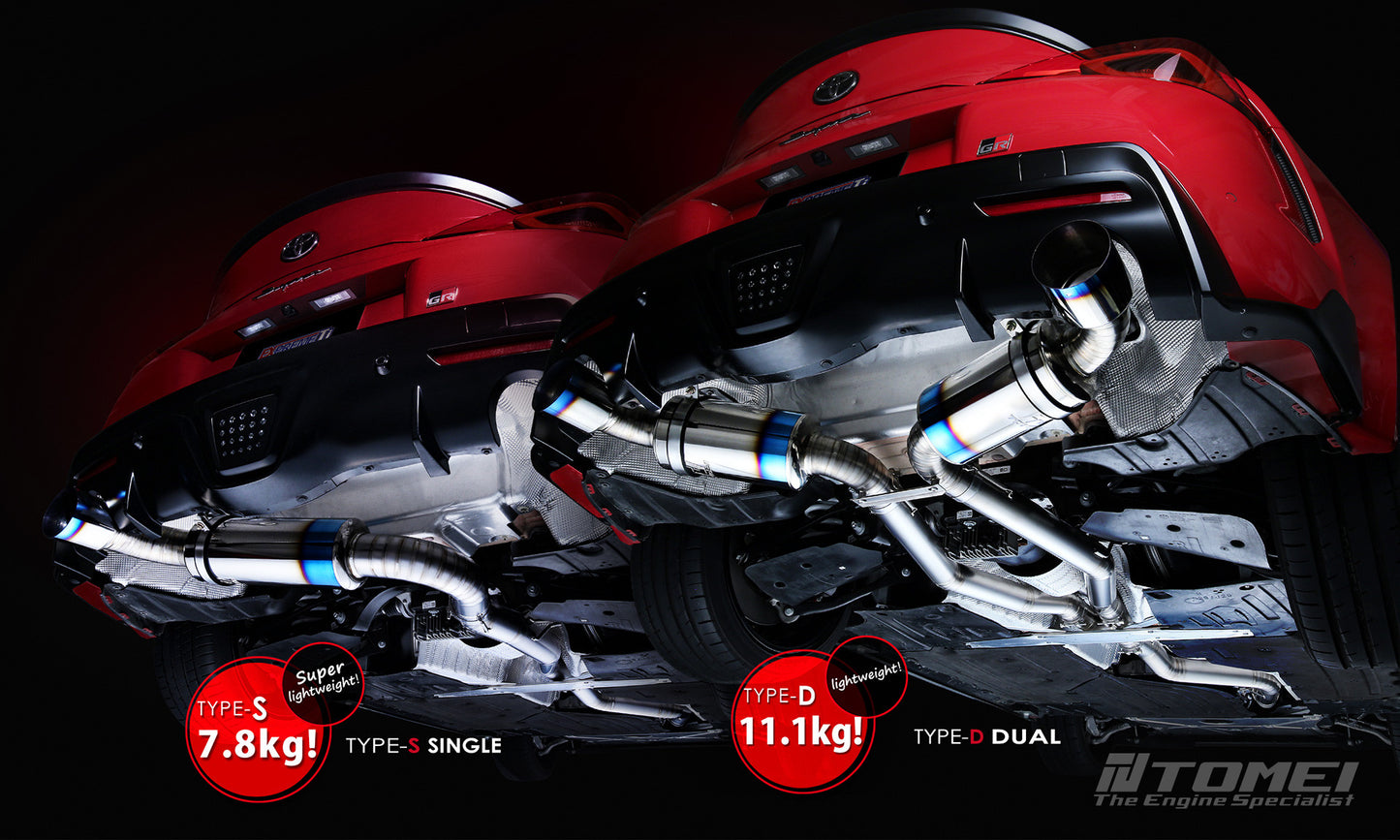 TOMEI FULL TITANIUM MUFFLER EXPREME Ti GR SUPRA TYPE-R (SINGLE)